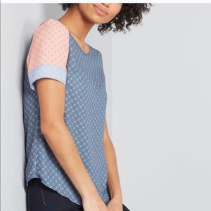 ModCloth mixed fresh blouse XL